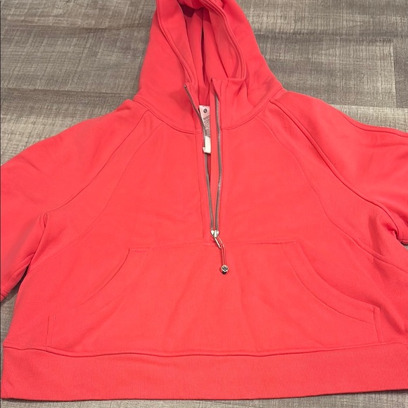 Lululemon Scuba Oversized Half Zip Hoodie Lip Gloss - Picture 2 of 8